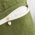MIULEE Pack of 2 Moss Green Decorative Pillow Covers 26x26 Inch Soft Chenille Luxurious Couch Throw Pillows Farmhouse Cushion Covers Euro Shams with Elegant Design for Sofa Bed Living Room Home Decor