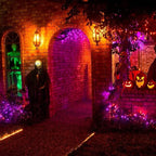 Dazzle Bright Purple and Orange Halloween Mini Lights, 20FT 100 Count Waterproof Incandescent Lights Plug in, Connectable Halloween Decorations for Indoor Outdoor Party Yard Decor