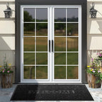 Yimobra Large Welcome Mat 60x36, Waterproof Non-Slip Outdoor Mats for Front Door Outside Entrance, Low-Profile Entryway Mat Indoor for Garage Patio, Black