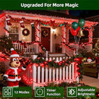 1500 LED 470FT Christmas Lights Outdoor,12 Lighting Modes Christmas String Lights with Timer, Dimmable Plug in Red LED StringLights Waterproof for Yard Tree Wedding Party Holiday Red