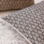 Foindtower Set of 2 Decorative Vintage Floral Print Throw Pillow Covers Neutral Modern Farmhouse Cushion Covers Boho Home Decor for Sofa Couch Chair Bedroom Living Room,22×22 Inch,Rustic Gray
