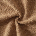 MIULEE 26x26 Decorative Euro Sham Throw Pillows for Bed Set of 2 Textured Boucle Neutral Winter Throw Pillow Covers Brown Accent Solid Vintage Pillowcases Sofa Livingroom Home Decor