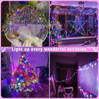 100FT 300 LED Christmas Lights Outdoor, Plug in Christmas String Lights Indoor, Waterproof & 8 Modes & Timer Function, Connectable Fairy Twinkle Light for Bedroom Wedding Decor, Pastel Multicolor