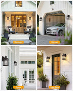 Porch Lights Outdoor with Motion Sensor, 2 Packs Oil Rubbed Bronze Outside Lantern Fixtures Wall Mount, Aluminium Anti-Rust Exterior Wall Light, Dusk to Dawn Coach Light for Garage Patio Entry