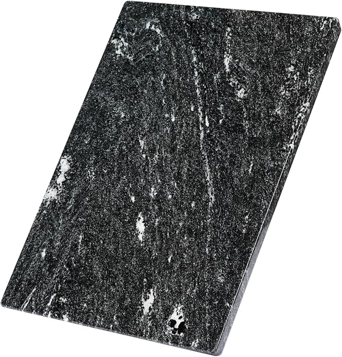 Koville Brazilian Natural Marble Cutting Board for Kitchen, 16x12inch Large Hand Crafted Marble Slab for Cheese, Charcuterie, Pastry Board - Wedding Gift, House Warming Gift