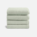 Brooklinen Super-Plush Turkish Cotton Bath Towel Set - Includes 4 Bath Towels Cotton, 820 GSM, Highly Absorbent, Machine Washable, Perfect for Home & Bathroom (Aloe Green)