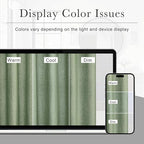 KGORGE Linen Fabric Shower Curtain-Button Hole Semi Sheer Lightweight Waterproof Thick Cloth Neutral Shower Curtains for Bathtub Bathroom, Forest Green, 72 x 72 inches Long, 12 Hooks Included, 1 Panel