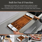 Shanik Premium Charcuterie Board - Extra Large Magnetic Double-Sided Cheese/Meat Serving Tray & Cutting Board - Gift for Weddings, Bridal Showers, Housewarming - Kitchen Essential, Quality 31 ½ inches