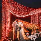 165FT 500 LED Christmas Lights, Plug in Christmas String Lights with Waterproof, 8 Modes Twinkle Fairy Lights for Xmas Garden Tree Holiday Decorations, Red