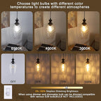 Glass Pendant Lights Kitchen Island, 1-Light Black Pendant Light Fixtures with Hand-Blown Clear Glass, Farmhouse Hanging Light for Kitchen Sink Dining Room Bedroom, E26