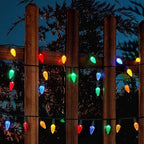 Brightever C6 Battery Operated Christmas Lights, 35FT 100LED Christmas String Lights with Timer & 8 Lighting Modes, Waterproof Strawberry Xmas Tree Light for Indoor Outdoor Decor, Multicolor, 1-Pack