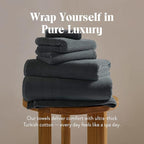 Brooklinen Super-Plush Turkish Cotton Bath Towels Set of 2 Cotton, 820 GSM, Machine Washable, Perfect Bath Towels for Bathroom, Spa & Shower (30" x 58", Slate Grey)