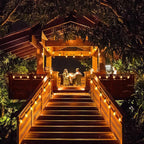 Mlambert 200Ft(2x100Ft) LED Outdoor String Lights Waterproof Dimmable G40 Globe Patio Lights with 100+5 Bulbs for Balcony Gazebo Pergola-Black Cord