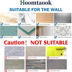 Hoomtaook 2-Tier Corner Shower Shelf No Drilling Bathroom Shelves Shower Caddies Adhesive Bath Corner Shelf Wall Mounted Bathroom Shower Caddy Organizer - Dark Grey