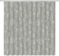 Grey Botanical Shower Curtain Vintage Herbs Floral Farmhouse Cute Boho Leaves Plant Retro Flowers Bathroom Curtain Set with Hooks(108" Wx70 H)