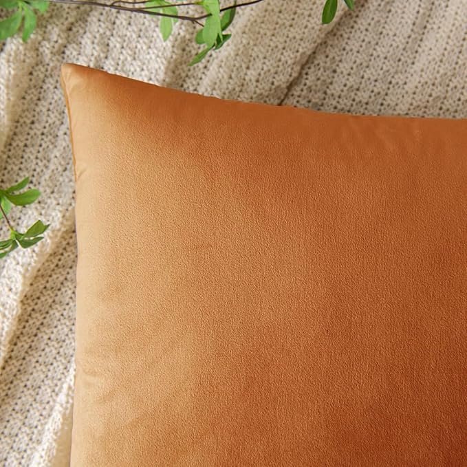 VAKADO Pumpkin Fall Throw Pillow Covers Decorative 18x18 Set of 2 Outdoor Decor Couch Cushion Covers Pillowcases Home Bed Decoration for Sofa Bedroom Office