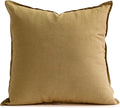 Jeanerlor Decorative Cotton Linen Couch 26"x26" Throw Pillow Case for Sofa Durable Classy, Comfortable Cushion Cover (65 x 65cm), Earth Yellow