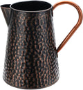 Copper Colored Metal Decorative Watering Can Metal Flower Milk Jug Vase Pitcher Holder for Indoor Outdoor Plants