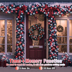 300 LED Christmas Lights Outdoor -100ft Extra Long Christmas String Lights 8 Modes Plug in Waterproof Fairy Lights with Timer Memory for Indoor Outside Bedroom Home Party Decoration, Red&White