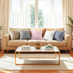 decorUhome Couch Throw Pillow Covers 24x24 Set of 2, Decorative Soft Plush Faux Wool Neutral Accent Pillow Covers for Bed Sofa Living Room, Beige