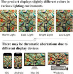 Bohemian Bathroom Curtain Colorful Boho Floral Print Beautiful Bright Polyester Fabric Cloth Shower Curtain for Bathroom Decoration, 72"x72"