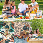 Green Unbreakable Plates and Bowls Sets Microwave and Dishwasher Safe,Dark Green Dinnerware Sets for 8,Christmas Reusable Plastic Dishes Set Lightweight for Kids Elderly Kitchen Adults Camping Outdoor
