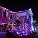 JMEXSUSS 163ft 500 LED Christmas Lights Outdoor, Waterproof Clear Wire String Light, 8 Modes Christmas Tree Lights Plug in for Patio Wedding Party Yard Xmas Tree Decor(Multicolor)