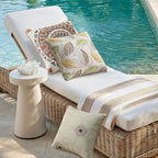 Outdoor Sunbrella Decorative Pillows Pack of 4, 18" x 18" Outdoor Pillow Set for Couch Bed Throw Patio Sofa, Momento Spring