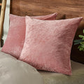PHF Truly Velvet Throw Pillow Covers, 24"x24", No Insert, 2 Pack Color Gradient Cushion Covers, Ultra Soft Cozy Square Covers Shell for Home Decorative, No Shedding, No Pilling, Pink