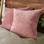 PHF Truly Velvet Throw Pillow Covers, 24"x24", No Insert, 2 Pack Color Gradient Cushion Covers, Ultra Soft Cozy Square Covers Shell for Home Decorative, No Shedding, No Pilling, Pink
