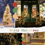 Solar String Lights Outdoor Waterproof 4PK 400LED 132FT Twinkle Lights Auto On/Off Solar Powered LED Fairy Light Green Wire with 8 Modes for Christmas Tree Party Wedding Garden Decoration (Warm White)