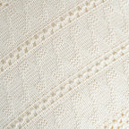 Fancy Homi Set of 1 Boho Cream Lumbar Decorative Throw Pillow Cover 12x20 Inch for Couch Bed Sofa Chair, Modern Organic Farmhouse Home Decor, Soft Cotton Cute Accent Rectangle Cushion Case
