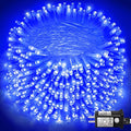 262FT 800 LED Blue Christmas Lights, 8 Modes Clear Wire Blue String Lights Outdoor Indoor for Christmas Bedroom Tree Decorations