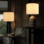Beige Bamboo Knot Linen Textured Lamp Shades Set of 2 Large Drum Lamp Shade 16``Top x 16``Bottom x 12``High(Spider) Farmhouse Lampshade for Table Lamp & Bedside Lamp - Replacement Lampshade