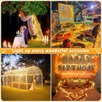 100FT 300 LED Christmas Lights Outdoor, Plug in Christmas String Lights Indoor, Waterproof & 8 Modes & Timer Function, Connectable Fairy Twinkle Light for Bedroom Patio Wedding Decor, Warm White
