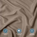 Bare Home King Pillow Shams - Set of 2 - Premium 1800 Ultra-Soft Microfiber - Double Brushed - Bed Pillow Shams (Taupe, King)