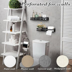 Lallisa 2 Pieces Stainless Steel Shelf Bathroom Shower Floating Shelves Wall Mounted Shower Caddy Basket Shelf Storage Organizer Shelves for Bathroom, Kitchen, Living Room (Black,11.81 Inch/ 30 cm)