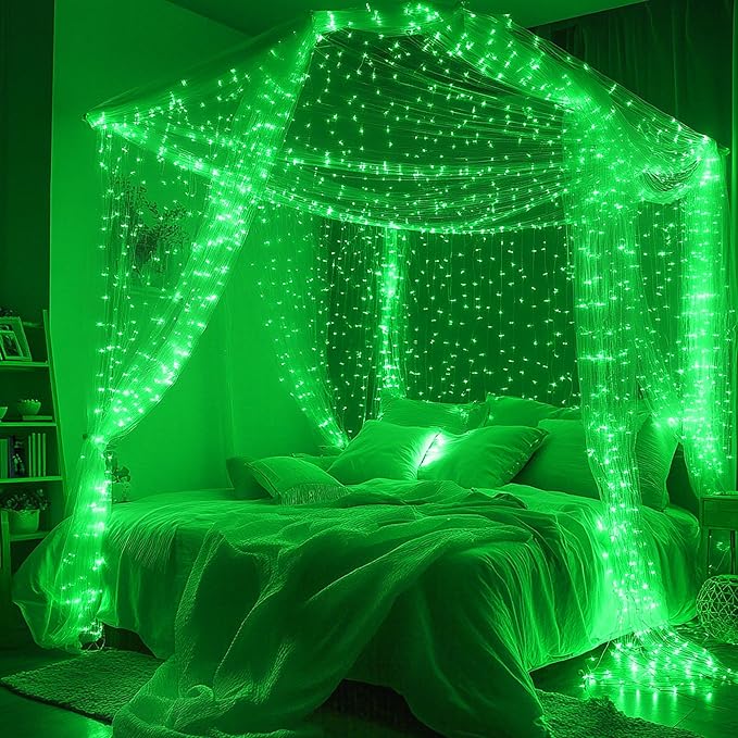 Joomer Battery String Lights, 2PACK Total 100 LED Battery Operated String Light, Twinkle Fairy Lights with Timer for Home, Garden, Store, Party, Holiday, Indoor Decor (Green)
