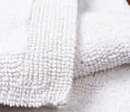 Savi Home Bath Mat Rug 17"x24" White, 100% Pure Cotton, Super Soft Bath Rugs, Plush & Absorbent, Hand Tufted Heavy Weight Construction, Full Reversible Step Out Rugs