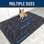 OLANLY Door Mat Indoor Outdoor Entrance, 36x24, Waterproof All-Weather All-Season Doormat, Sturdy Natural Rubber, Stain and Fade Resistant, Low Profile, Easy Clean Patio Entryway Mat, Grey