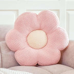 Flower Pillow, Cute Daisy Decorative Pillow for Bed, Soft Home Decor Floor Seating Cushion (Pink, 19.6 Inches)