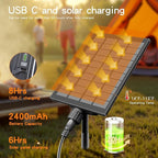 63FT Solar String Lights Outdoor Waterproof with USB Port & Remote Control Solar Patio Lights Long Last for 20+Hrs Dimmable Solar Power LED Shatterproof Bulbs solar lights for Camping Backyard Garden