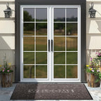 Yimobra Large Welcome Mat 60x36, Waterproof Non-Slip Outdoor Mats for Front Door Outside Entrance, Low-Profile Entryway Mat Indoor for Garage Patio, Brown