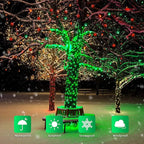 JMEXSUSS 4 Pack Green Solar Christmas Lights, Total 400 LED 132FT Solar String Lights Outdoor Waterproof, 8 Modes Copper Wire Solar Fairy Lights for Patio Garden Yard Tree Christmas Decor