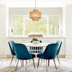 Rattan Pendant Light Boho Chandelier for Dinning Room Bohemian Hanging Lights 3-Tier Rattan Chandelier Basket Light Woven Light for Bedroom Entrance Hallway Kitchen Island Light Fixture