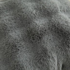 MANDIOO Pack of 2 Thick Plush Wool Decorative Throw Pillow Covers Super Soft Wave Bubble Fur Velvet Cushion Covers Pillow Shams for Couch Bed Living Room 18x18 Inch Gray