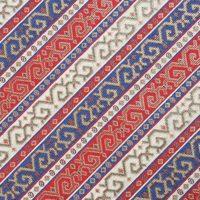 Kilim Throw Pillow Covers Red and Blue - 18 x 18 Inches Decorative Moroccan Pillows, Boho Room Decor for Couch, Bohemian Square Case for Farmhouse, Ethnic Shams, Aztec, Patio, Porch