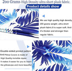 Decorative Throw Pillow Covers Set of 2 Blue Leaves of Tropical Pillow Covers 18x18 inch Soft Short Plush Square Throw Pillows,Farmhouse Outdoor Pillow Covers for Couch Sofa Living Room
