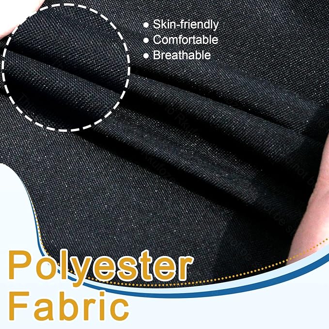 14 PCs Patio Cushion Covers for 7 PCs Outdoor Furniture Sectional Seating Sets Water Resistant Plus 2 Throw Pillows (Black, 24.8(L)*24.8(W)*3.14(T) inches)