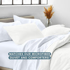 Bare Home King Pillow Sham Covers - Set of 2 - Premium 1800 Ultra-Soft Microfiber - Double Brushed - Stain & Fade Resistant - Bed Pillow Shams - Pillows Not Included (Set of 2, Cream)